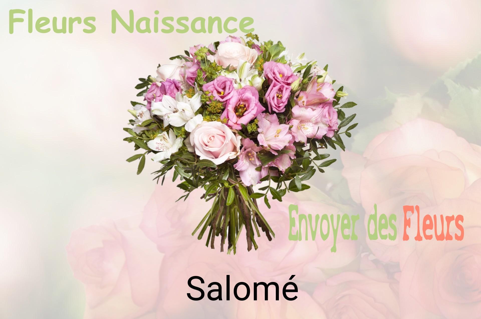 Bouquet de fleurs de naissance livré à Salomé